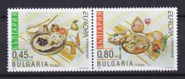 Bulgaria 2005 - Europa CEPT - Gastronomy - A Set Of Two Postage Stamps MNH - Unused Stamps