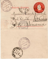 ARGENTINA 1900  LETTER CARD SENT FROM TUCUMAN TO ALTKISCHAU - Storia Postale