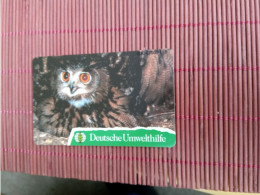 Owl  Phonecard  Low Issue  Only 20.000 Ex Made Used Rare - Gufi E Civette