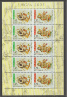 Bulgaria 2005 - Europa CEPT - Gastronomy - M/s Of 5 Sets MNH - Ongebruikt