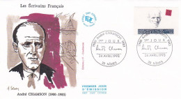 FDC--1993-- Ecrivains Français-- André CHAMSON  .......cachet  NIMES - 30 - 1990-1999