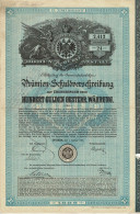 - Titre De 1889 - K.K.Priv. Allgem. Oesterreichische Boden Credit - Banque & Assurance