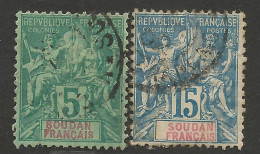 SOUDAN N° 6 Et 8 OBL / Petit Aminci /  Used - Usados