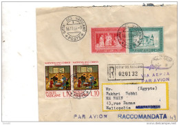 1964  LETTERA RACCOMANDATA CON ANNULLO CITTÀ  DEL VATICANO - Covers & Documents