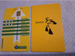 NETHERLANDS   HFL 10,-  / USED  / DATE  1-1-04  JUSTITIE/PRISON CARD  CHIP CARD/ USED   ** 16156** - GSM-Kaarten, Bijvulling & Vooraf Betaalde