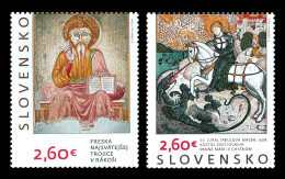 Slovakia 2023 Mih. 1004/05 Gothic Frescoes MNH ** - Neufs