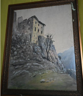 Tableau Fernand Combes 1924, Tourettes Lévens Format 63/48 - Oils