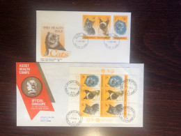 NEW ZEALAND FDC COVERS 1983 YEAR CATS HEALTH MEDICINE - Cartas & Documentos