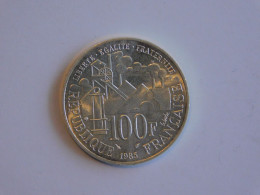 FRANCE 100 Francs 1985 Emile ZOLA - Silver, Argent Franc - 100 Francs