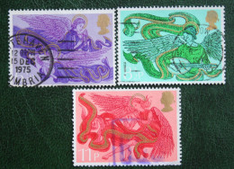 Natale Weihnachten Xmas Noel Kerst (Mi 692-694) 1975 Used Gebruikt Oblitere ENGLAND GRANDE-BRETAGNE GB GREAT BRITAIN - Usati