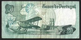 20$00 Note From 1st Aerial Crossing Of South Atlantic Lisbon Rio De Janeiro 1922. Gago Coutinho. Belém Tower. Note Ch9 - Portugal