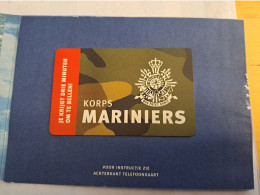 NETHERLANDS      ADVERTISING  / PREPAID / KORPS MARINIERS/ MARINES/ 3 MINUTES/IN CARNET/   MINT   ** 16170** - Private