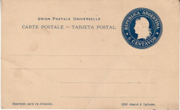 ARGENTINA 1899 POSTCARD UNUSED - Brieven En Documenten