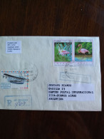 Registered Letter 1994.cuba.argentina.upaep93.flamingo.yv3323/4.e8 Reg Post Conmen 2 Pieces .e14 3+. - Flamingos