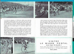 Triptyque Poste Belgique 1963 SPORT CYCLISTE Ligue Vélocipédique Belge Belgie  Avec 4 Timbres & Photos - Post Office Leaflets