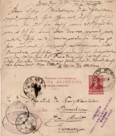 ARGENTINA 1895 POSTCARD SENT FROM BUENOS AIRES TO BREMENHAVEN - Storia Postale