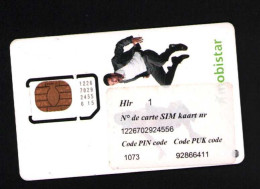 Mobistar Gsm Original Chip Phone Card  Stained - Sammlungen