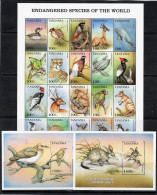 Tanzania-1999 Endangered Animals From Around The World .MNH** - Tanzanie (1964-...)