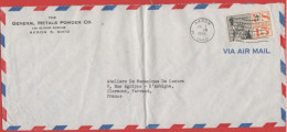 STATI UNITI - UNITED STATES - USA - US - 1966 - 15c Air Mail - General Metals Powder Co. - Viaggiata Da Akron Per Clerm - Covers & Documents