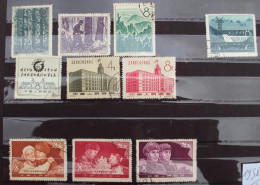 Chine 037, 1958 Lot 10 Timbres - Usati