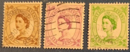 GRAN BRETAGNA 1952 YT 269-270-271 ELISABETH II - Used Stamps