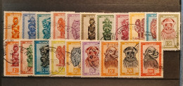 Ruanda Urundi - 154/172 - Masques - 1948 - Oblitérés - Used Stamps