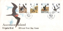 ASCENSION - FDC WWF 1990 - FRIGATE BIRD / 4170 - Ascension