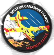 Ecusson PVC SECURITE CIVILE SECTEUR CANADAIR FRANCE - Firemen