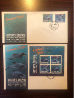 NEW ZEALAND FDC COVERS 1991 YEAR FAUNA DOLPHINS HEALTH MEDICINE - Covers & Documents