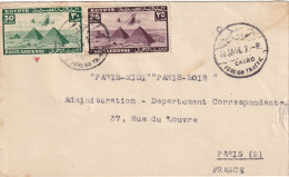 EGYPTE - Lettre Du Caire Pour Paris Du 10/1/46 - Luchtpost