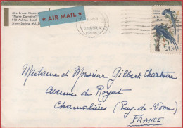 STATI UNITI - UNITED STATES - USA - US - 1970 - 20c Audubon - Air Mail - Viaggiata Da Silver Spring Per Chamalières, Fra - Covers & Documents