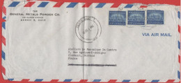 STATI UNITI - UNITED STATES - USA - US - 1966 - 3x 20c Monticello - Air Mail - General Metals Powder Co. - Viaggiata Da - Covers & Documents