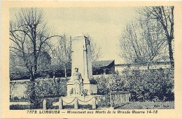 Var -ref-B860- Lorgues - Monument Au Morts Guerre 1914-18 - Edit. Sage / Riviere Bureau - Pons - N° 7572 - - Lorgues