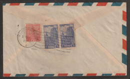 India 1952 Bhuvneshwar Temple Stamps On Cover With Machine Cancellation Cover From Tamil Nādu To Malaya (a110) - Covers & Documents