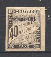 TCH'ONG-K'ING - 1903 - Taxe TT N°YT. 4 - Type Duval 40c Noir - Neuf * / MH VF - Neufs