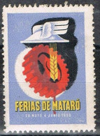 Sello Viñeta MATARÓ (Barcelona) 1950. Feria De Mataró - Variétés & Curiosités