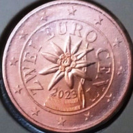 AUSTRIA ÖSTERREICH OSTERREICH - 2 Cent - 0,02 Euro 2023 - UNC - Austria