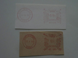 D200498    Red  Meter Stamp  Cut -EMA - Freistempel- UK - CHELMSFORD   1966 And 1970 - Frankeermachines (EMA)