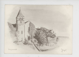 Le Havre - Abbaye De Graville 1985 (dessin Gravure) Derrussart ? Cp Double - Graville