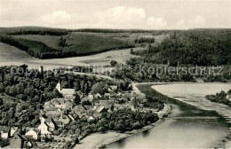 73763481 Herstelle Weser Fliegeraufnahme Mit Rotsberg Herstelle Weser - Beverungen