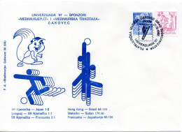 Yugoslavia, Universiade 1987, Cakovec City Co-organizer - Lettres & Documents