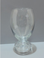 -JOLI GRAND VASE MODERNISTE En VERRE Joli Pied à 3 Renflements CREUX XXe    E - Verre & Cristal