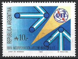 Argentina 1989. Scott #1652 (U) Admission Of Argentina To The ITU, Cent.  *Complete Issue* - Usados