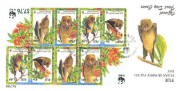 FIJI - FDC WWF 1997 - BATS -MINISHEET- / 4185 - Fidji (1970-...)