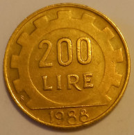 1988 - Italia 200 Lire      ---- - 200 Liras