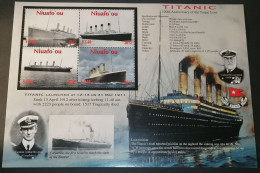 Niuafoou(Kingdom Of Tonga) 2012 The 100th Anniversary Of The Titanic Disaster Big Perforated Minisheet MNH - Tonga (1970-...)