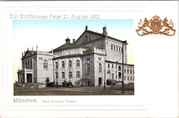 München , Prinz Regenten Theater , Zur Eröffnungs Feier 21.08.1901(Prägekarte) (Ungebraucht) - Muenchen