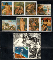 Paraguay 1976 Mi# 2824-2831, Block 281 ** MNH - Paintings Mythological Characters / Space - Südamerika