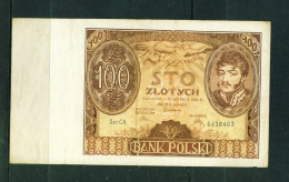 POLAND - 1934 100 Zloty Circulated Banknote - Polonia
