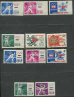 Soviet Union:Russia:USSR:Unused Stamps And Overprinted Stamps Series Innsbruck Olympic Games 1964, MNH - Inverno1964: Innsbruck